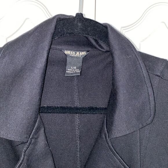 Guess Jeans Black Lightwight Blazer/Coat - Picture 2 of 5